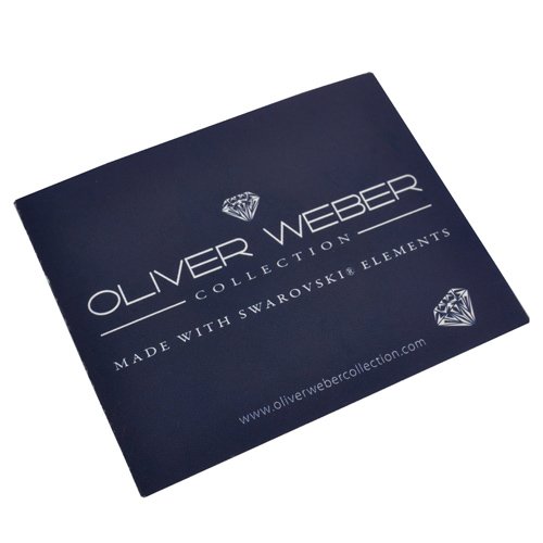 Přívěsek na klíče s krystaly Swarovski Oliver Weber Alcantara Black Jet 57141BL-280