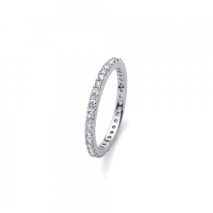Stříbrný prsten se zirkony Swarovski Oliver Weber Jolie