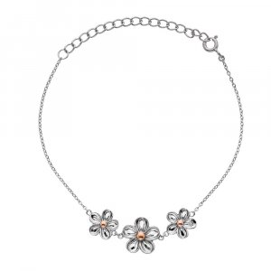 Stříbrný náramek Hot Diamonds Forget me not RG DL596