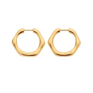 Stříbrné pozlacené náušnice Hot Diamonds x Jac Jossa Soul DE726