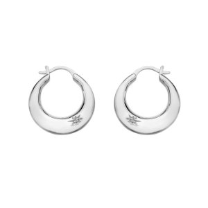 Stříbrné náušnice Hot Diamonds Huggies DE794