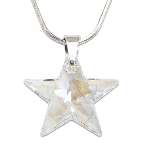 Stříbrný náhrdelník s krystalem Swarovski Star Crystal 4990