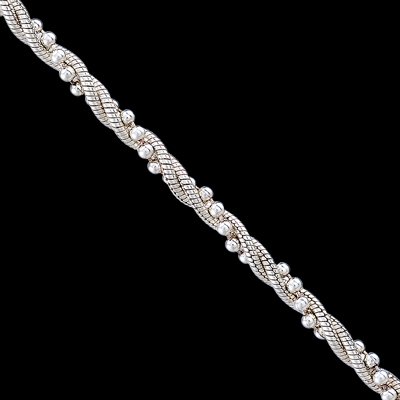 Řetízek stříbrný, 2RB magic round bead