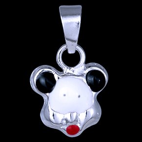 Set dětský, stříbrný, Mouse