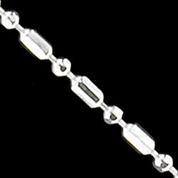 Řetízek stříbrný, catene palline diamantata 1+1