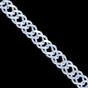 Řetízek stříbrný, double link