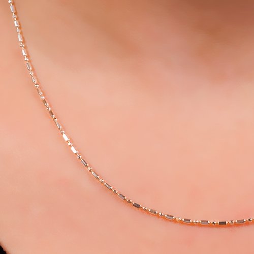 Řetízek na krk stříbrný, catene palline diamantata