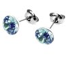 Náušnice s krystaly Swarovski ESSW11-AQUA