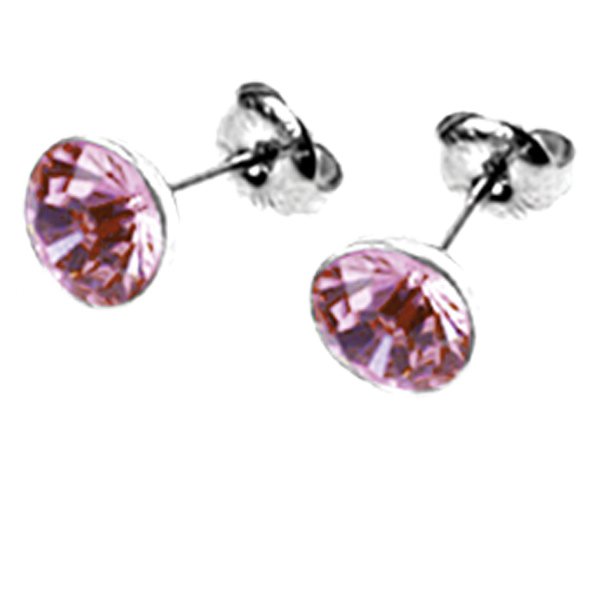 Náušnice s krystaly Swarovski ESSW11-ROSE