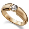 Prsten s krystaly Swarovski Oliver Weber Solitaire Gold 41001