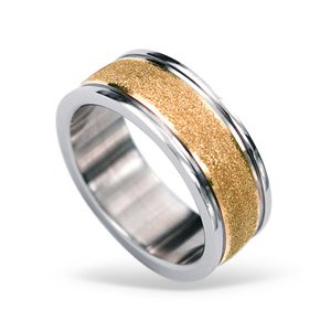 Prsten z chirurgické oceli RSS424-ROSEGOLD
