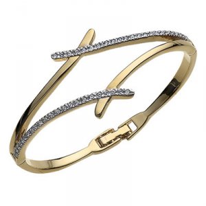 Náramek s krystaly Swarovski Oliver Weber Divide Gold 32022G