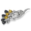 Ozdobná brož s krystaly Swarovski Oliver Weber Listen sunflower