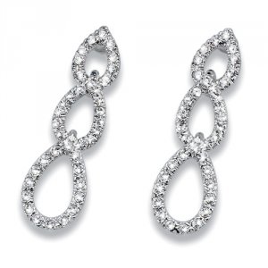 Náušnice s krystaly Swarovski Oliver Weber Fine