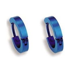 Náušnice z chirurgické oceli ESH17-BLUE