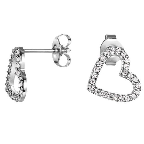 Náušnice Esprit Brilliance Heart ESER-92437A