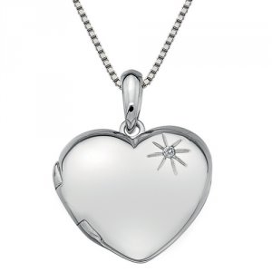 Stříbrný přívěsek Hot Diamonds Memoirs Heart Locket