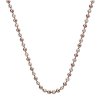 Stříbrný řetízek Hot Diamonds Emozioni Silv and Rose Gold Bead Chain 18