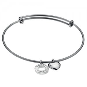 Ocelový náramek Hot Diamonds Emozioni Silver Bangle DC107