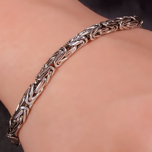 Náramek stříbrný, south thai bracelet