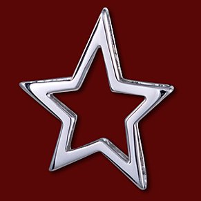 Přívěsek zlatý, diamanty, hvězdička