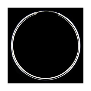 Náušnice stříbrné, kruhy 2x50