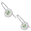 Náušnice s krystaly Swarovski ESSW08-PERIDOT