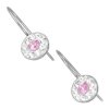 Náušnice s krystaly Swarovski ESSW08-ROSE