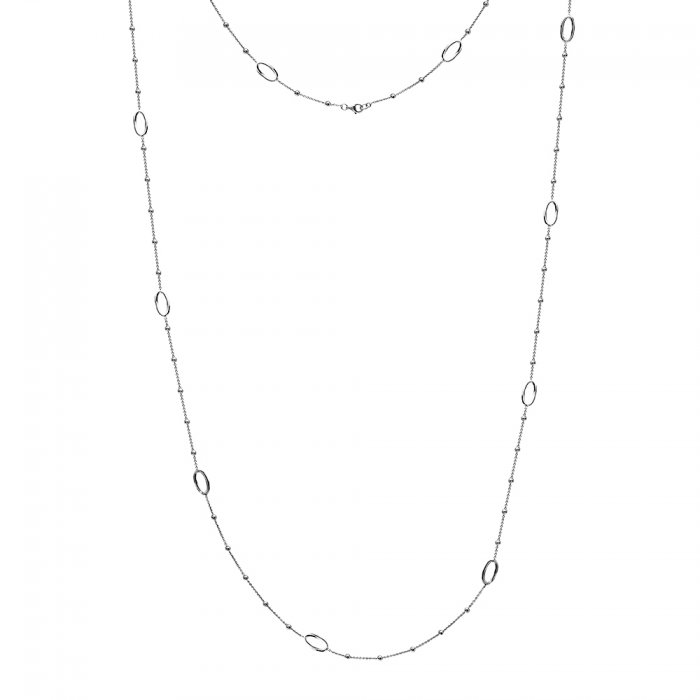 Stříbrný náhrdelník Hot Diamonds Orbit Long DN101