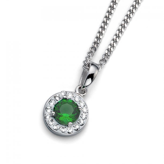 Přívěsek s krystaly Swarovski Oliver Weber Clear Green 61112GRE