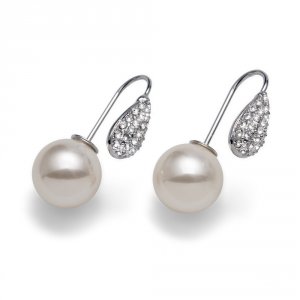 Náušnice s krystaly Swarovski Oliver Weber Dual 22417R