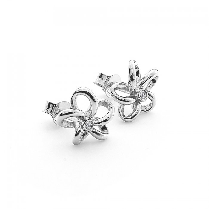 Stříbrné náušnice HOT DIAMONDS Paradise DE248