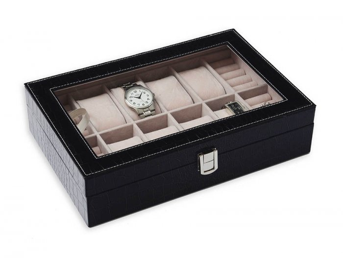 Šperkovnice a kazeta na hodinky JKBox SP938-A25