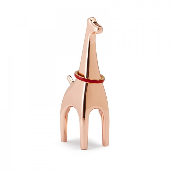 Malý stojan na prsteny Umbra Giraffe - měděný
