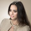 Náhrdelník s krystaly Swarovski Oliver Weber Lucent Champagner