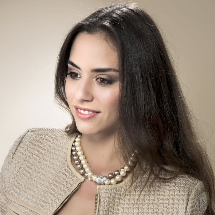 Náhrdelník s krystaly Swarovski Oliver Weber Lucent Champagner