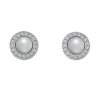 Stříbrné náušnice Hot Diamonds Emozioni Giove Pearl