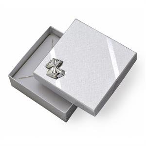 Dárková krabička na soupravu šperků - stříbrná