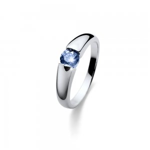 Stříbrný prsten se zirkony Swarovski Oliver Weber Tender Blue