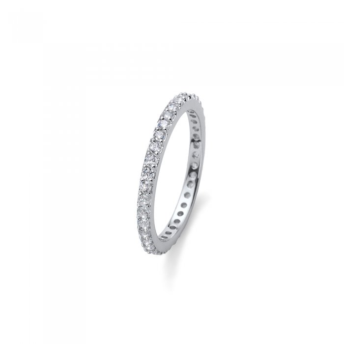 Stříbrný prsten se zirkony Swarovski Oliver Weber Jolie