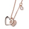 Přívěsek s krystaly Swarovski Oliver Weber Amo cry rosegold