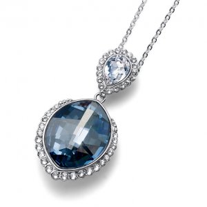 Přívěsek s krystaly Swarovski Oliver Weber Lemon blue shade