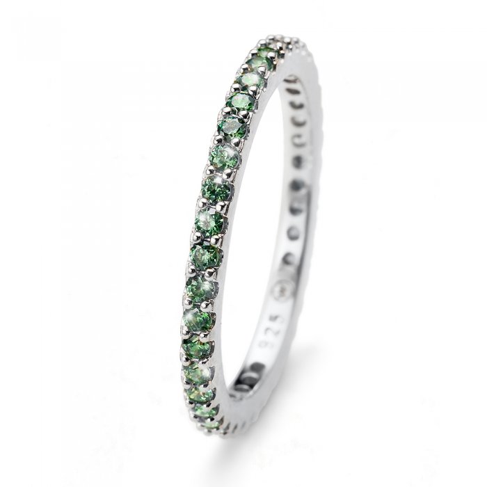 Prsten s krystaly Swarovski Oliver Weber Jolie green