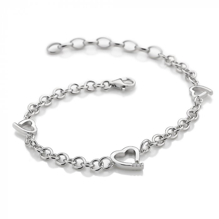 Stříbrný náramek Hot Diamonds Love DL564