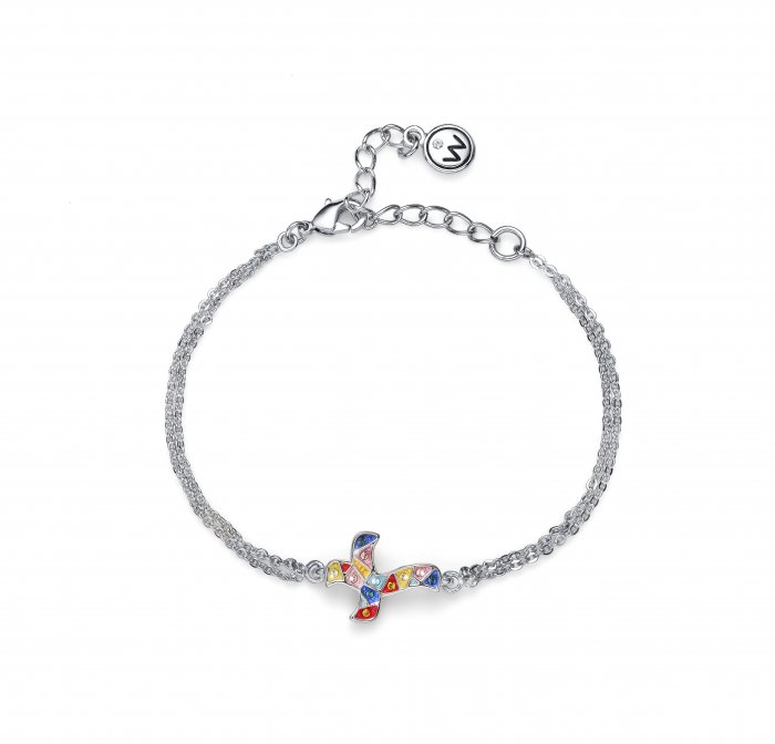 Náramek s krystaly Swarovski Oliver Weber Gaudi Croix multi