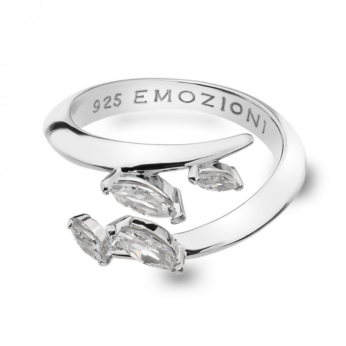 Stříbrný prsten Hot Diamonds Alloro se zirkony ER023