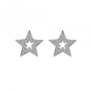 Stříbrné náušnice Hot Diamonds Star Micro Bliss DE554