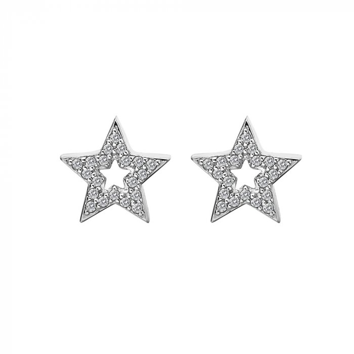 Stříbrné náušnice Hot Diamonds Star Micro Bliss DE554