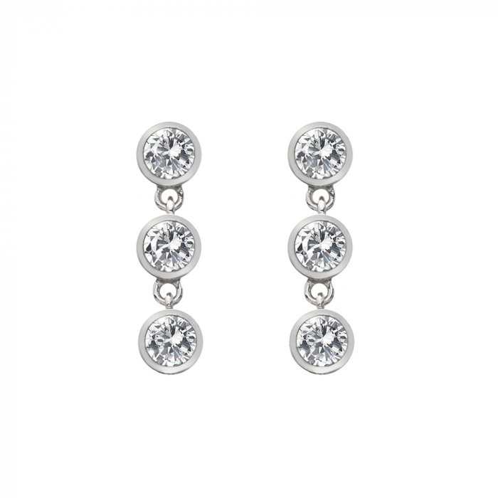Stříbrné náušnice Hot Diamonds Willow DE585