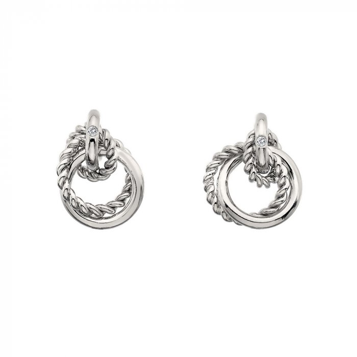 Stříbrné náušnice Hot Diamonds Jasmine DE610